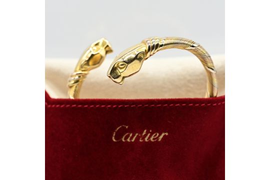 Goldene Armspange in Tricolor, Modell „Cougner…