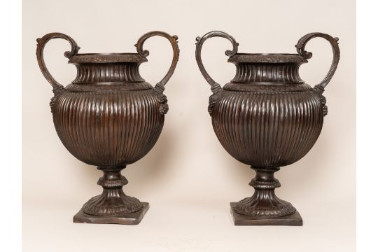 Pair of large garden Urns