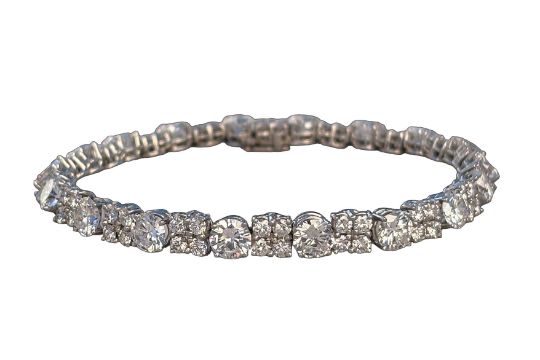 Außergewöhnliches Brillant-Armband (Mitte 20.…