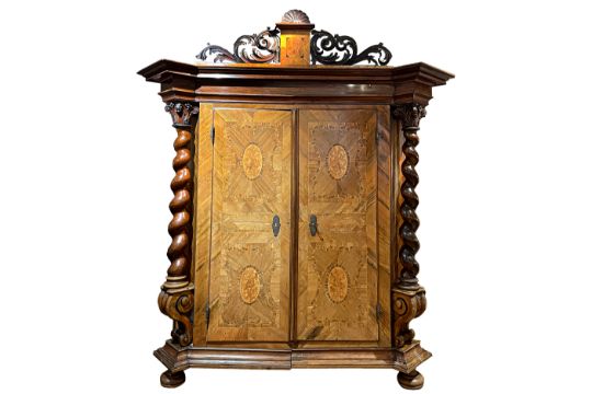 BAROCKER HALLENSCHRANK, SÜDDEUTSCH/BÖHMEN