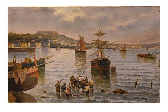 “Castel Sant’Elmo seen from the Gulf of Naples”
