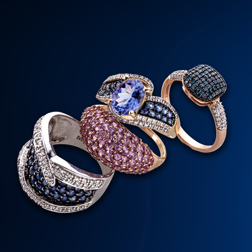 Diamanten & Farbsteine, Schmuck Teil 1