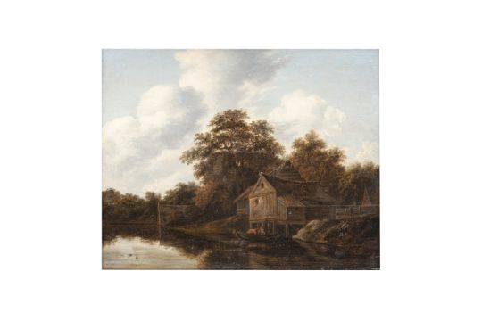 Niederländische Uferlandschaft