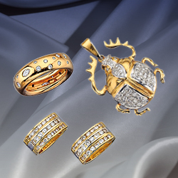 Diamanten & Farbsteine, Schmuck Teil 1