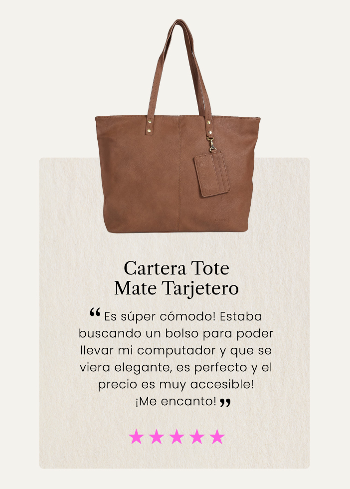 Cartera Tote Mate Tarjetero