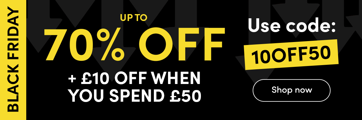 £10 Off when you spend £50 - Use code 10OFF50