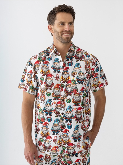 Lowes Event Shirt Xmas Santa Helpers White