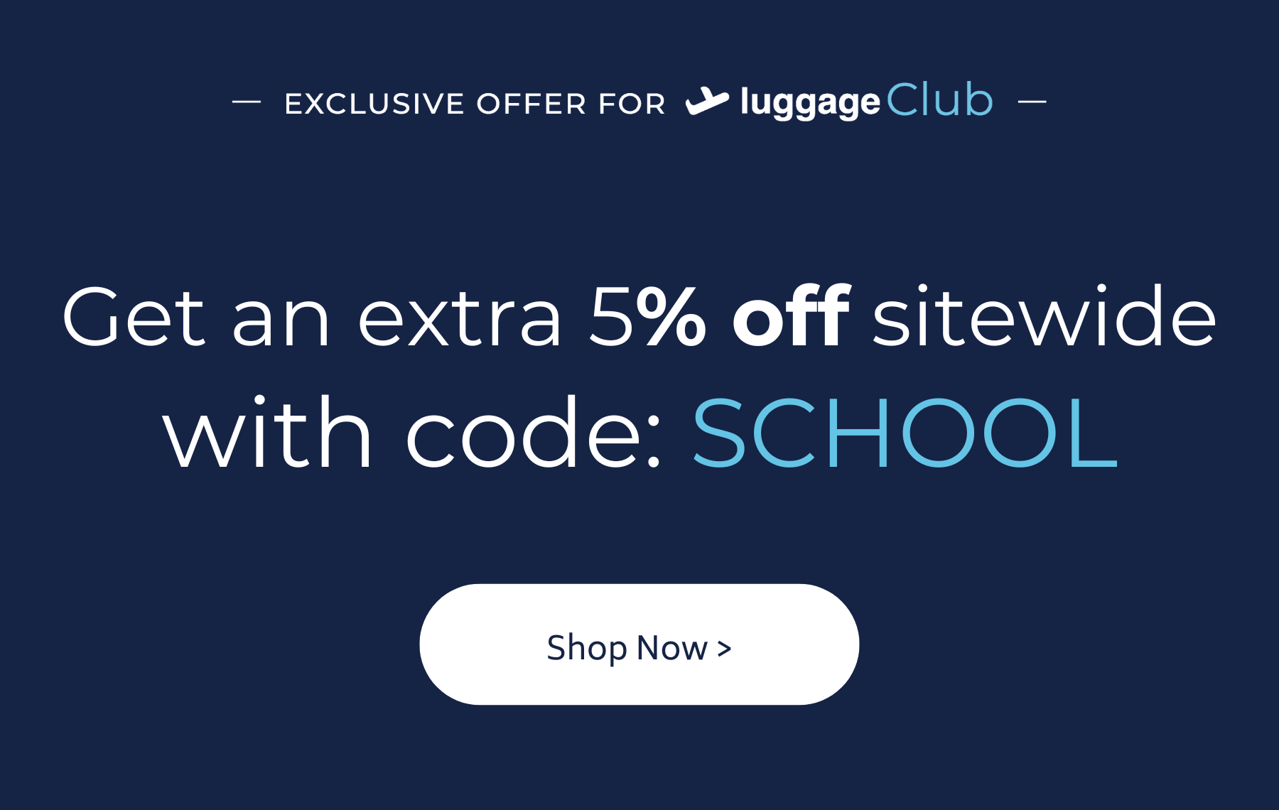 Code: SCHOOL for extra 5% off