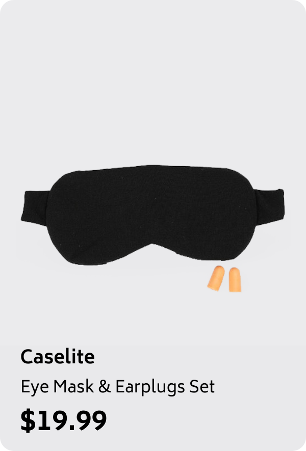 Caselite Eye Mask & Earplugs Set