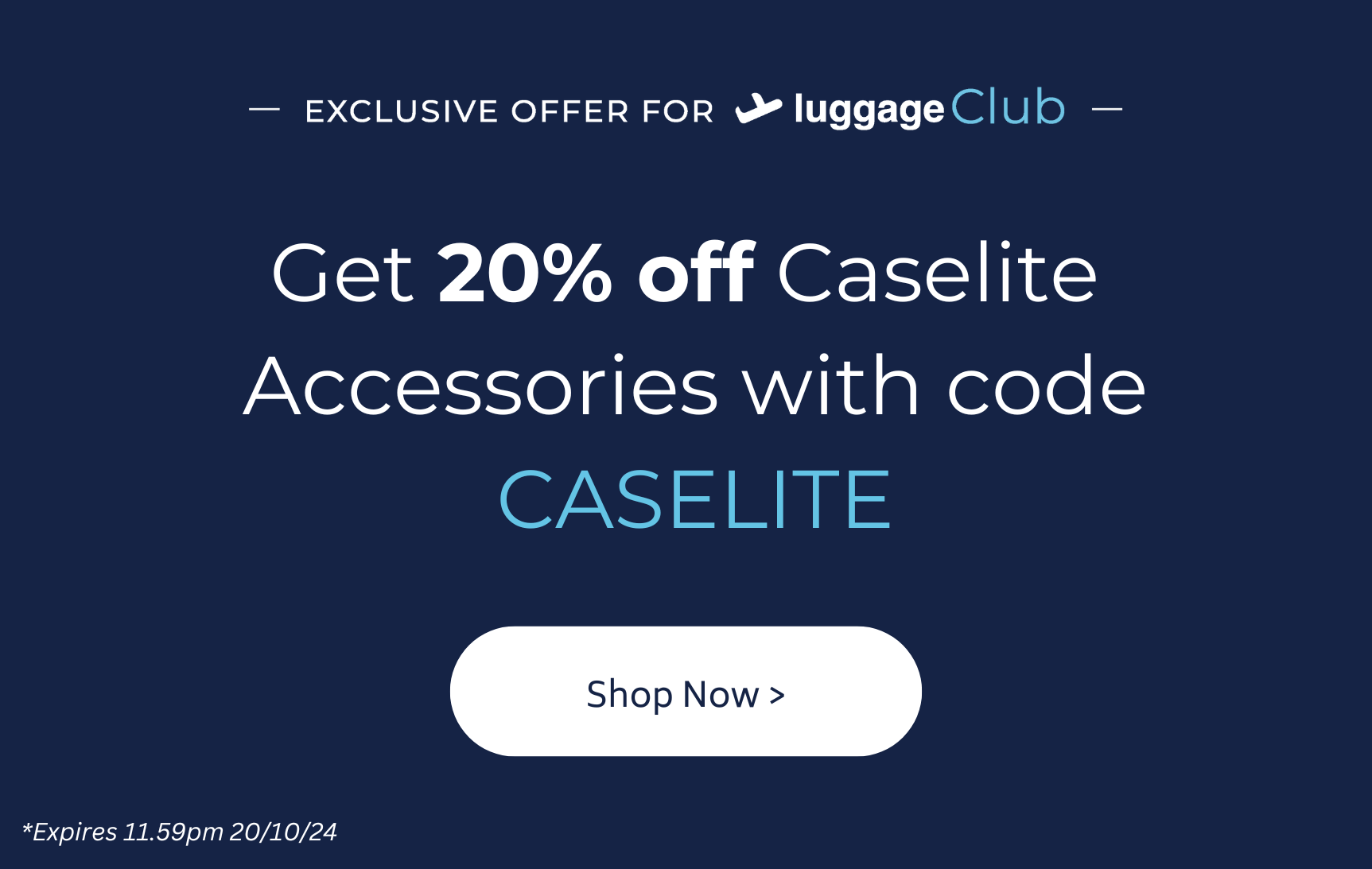 Get 20% off Caselite Accessories with code CASELITE