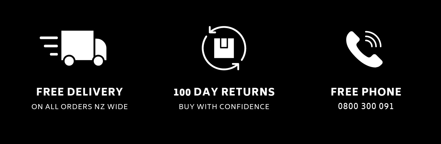 Free Delivery. 100 Day Returns. Free Phone. 