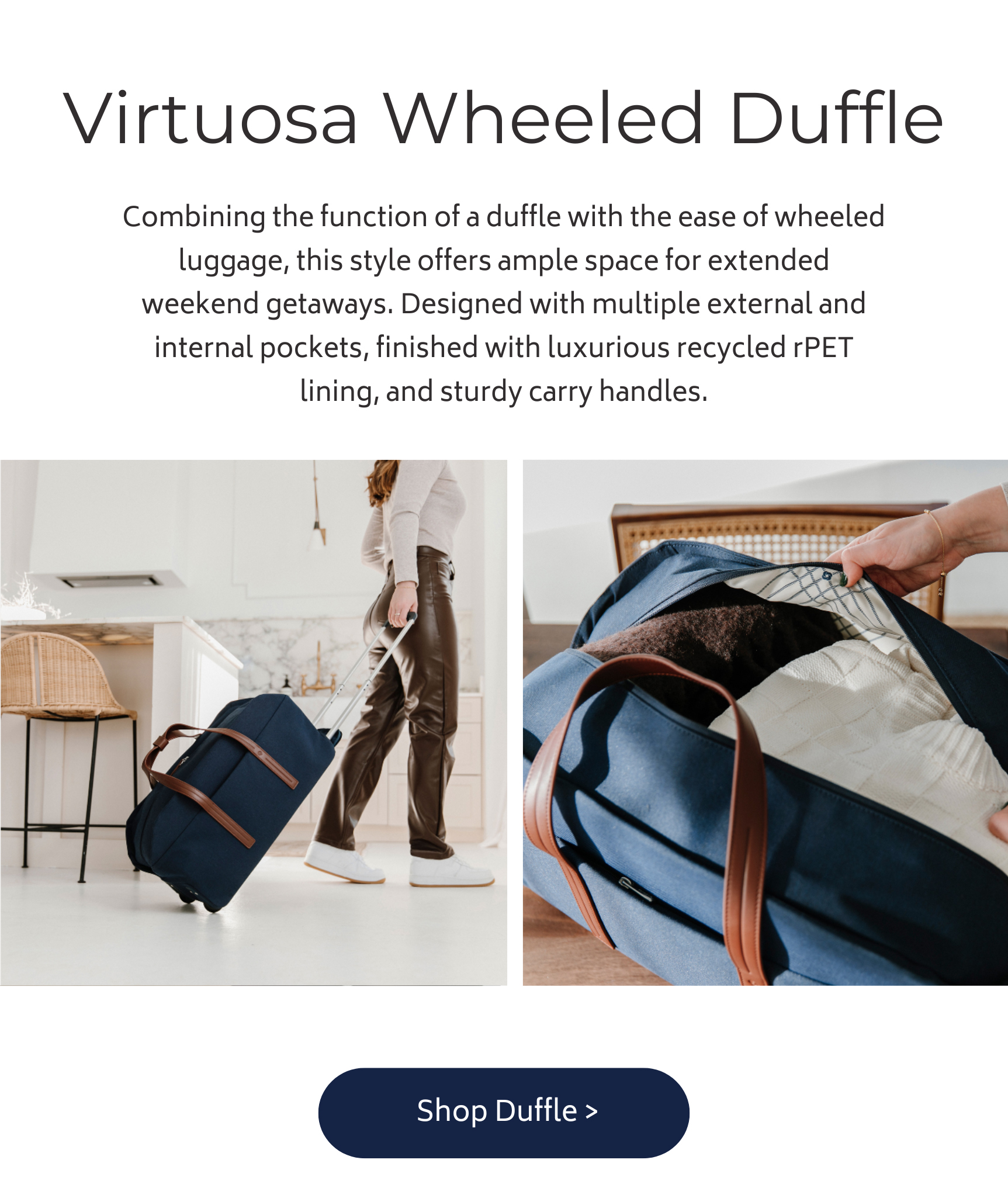 Virtuosa Wheeled Duffle