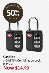 Caselite 3 dial combination lock