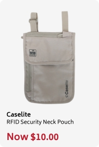 Caselite RFID Security Neck Pouch