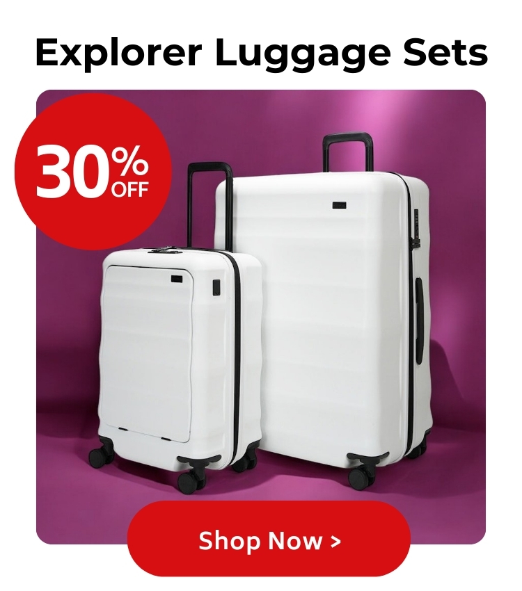 30% off Explorer Luggage Sets