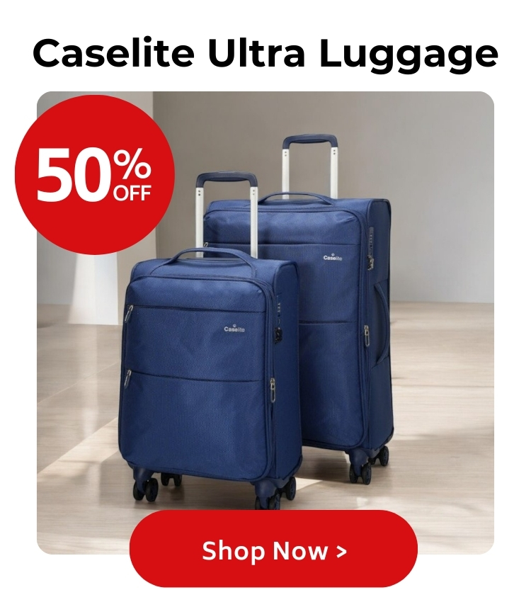 50% Off Caselite Ultra Luggage