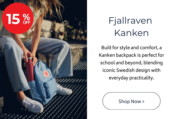 Fjallraven Kanken - 15% off