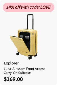 Explorer Luna-Air 55cm Front Access Hardside Carry-On Suitcase