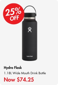 Hydro Flask 40oz (1.18L) Wide Mouth Drink Bottle Black