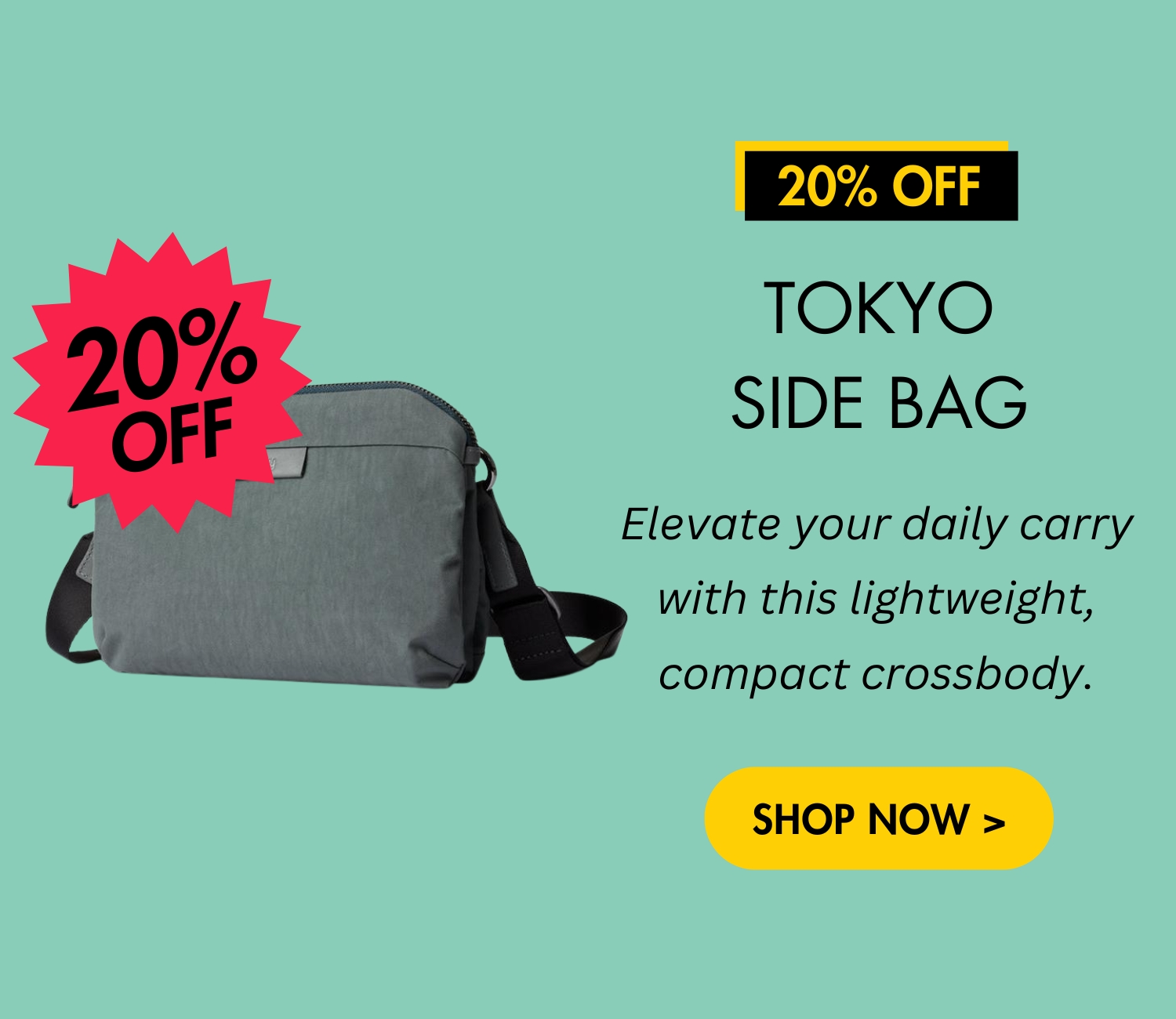 Bellroy Tokyo Side Bag - 20% off