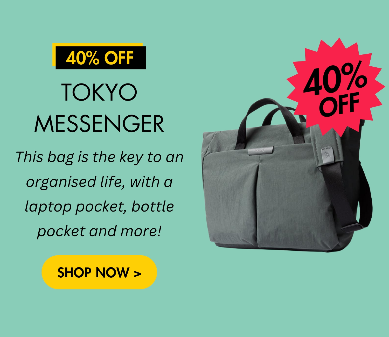 Bellroy Tokyo Messenger Bag 14" - 40% off