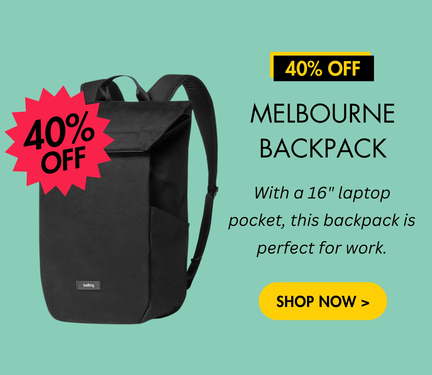 Bellroy Melbourne Backpack - 40% off