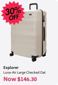 Explorer Luna-Air 74cm Hardside Checked Suitcase Oat