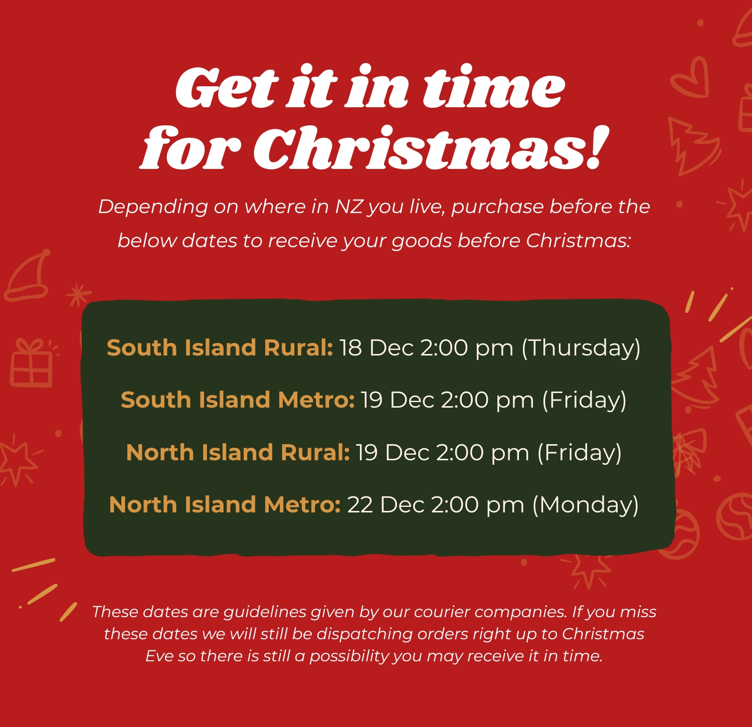 Get It In Time For Christmas