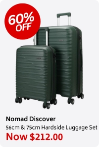 Nomad Discover 56cm & 75cm Hardside Luggage Set Forest Green