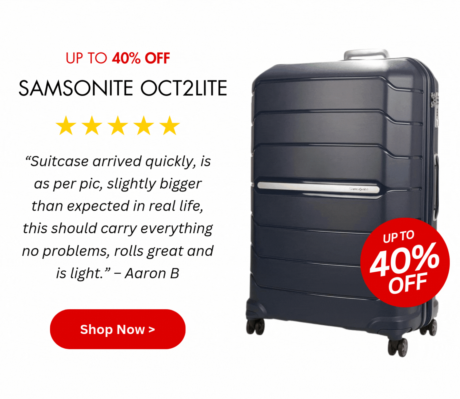 Up to 40% off Samsonite Oc2lite 