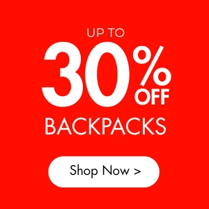 Up to 30% off Backpacks