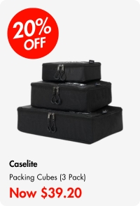 Caselite Packing Cubes (3 Pack) Black