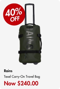 Rains Texel Carry-On Travel Bag Green