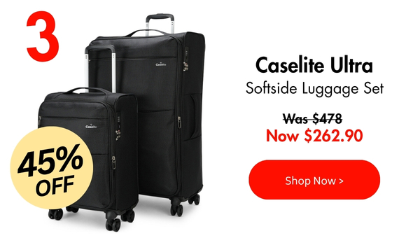 Caselite Ultra Softside Luggage Set - 45% off