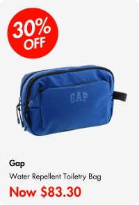 Gap Strato Water Repellent Travel Toiletry Bag Blue