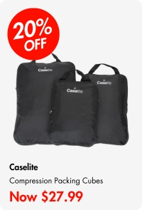 Caselite Compression Packing Cubes (3 Pack) Black