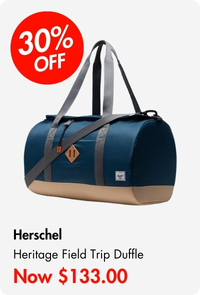 Herschel Heritage Field Trip Duffle Teal/Gargoyle