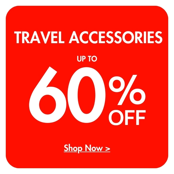 Up to 60% off Travel Accessories