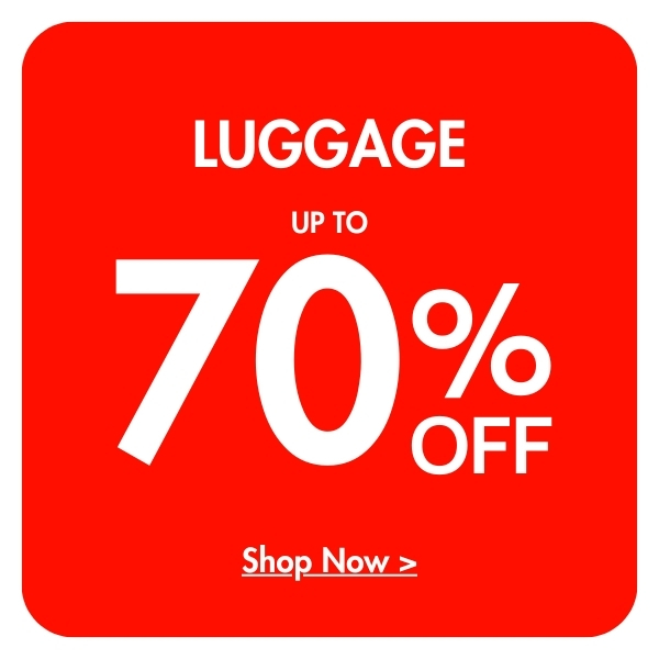 Up to 70% off Luggage