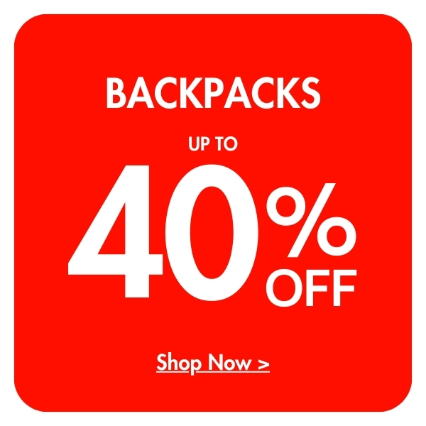 Up to 40% off Backpacks