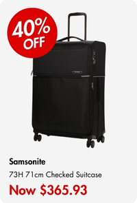 Samsonite 73H 71cm Softside Checked Suitcase Black
