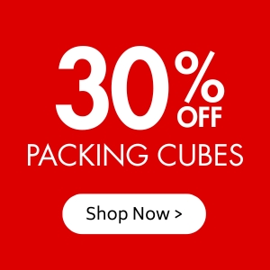 30% off Packing Cubes