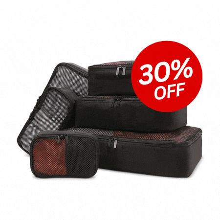 30% off Packing Cubes