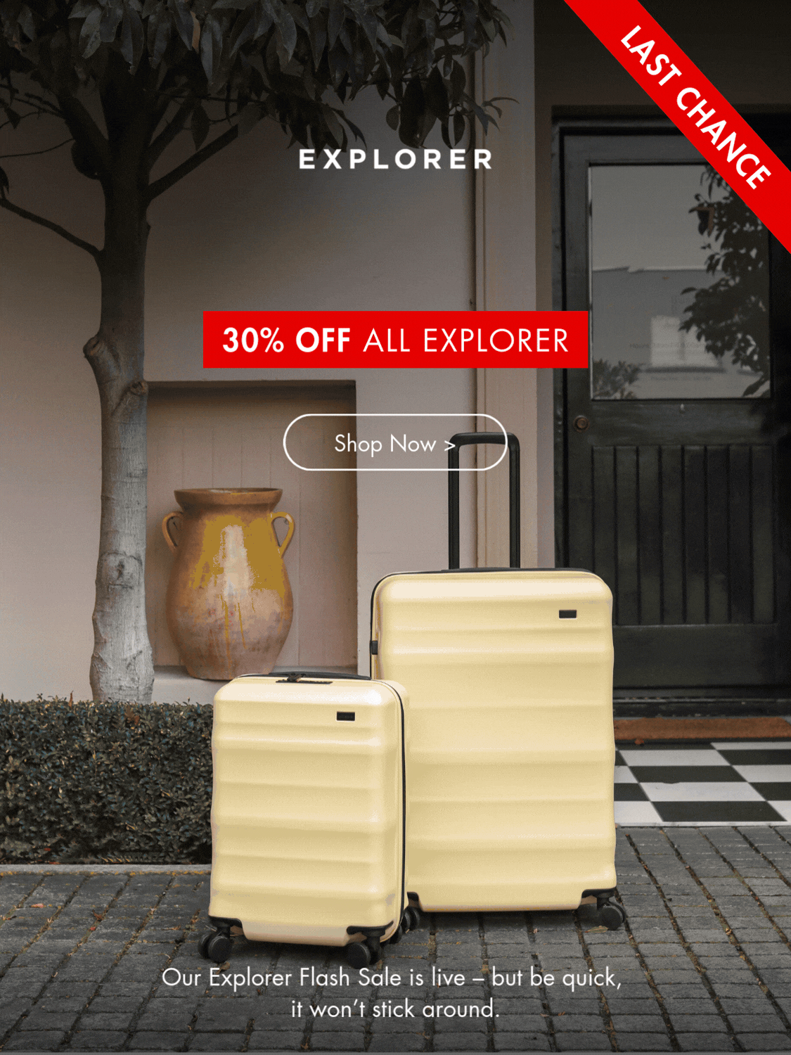 Explorer Flash Sale 30% off