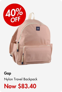 Gap Breeze Nylon Travel Backpack Blush