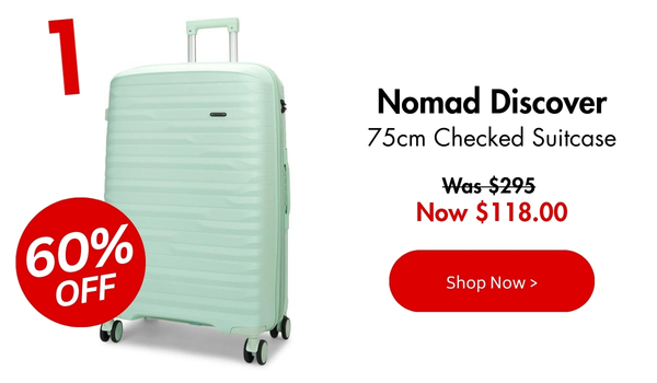 Nomad Discover 75cm Hardside Checked Suitcase Mint