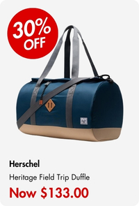 Herschel Heritage Field Trip Duffle Teal/Gargoyle