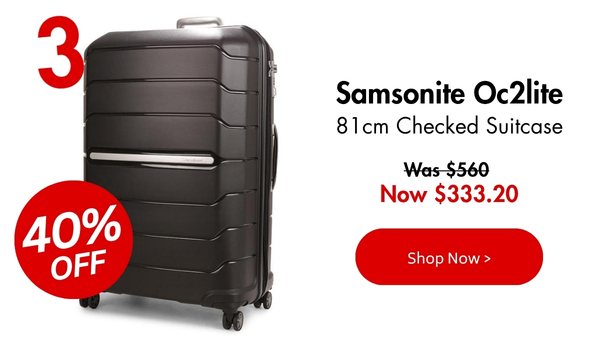 Samsonite Oc2lite 81cm Hardside Checked Suitcase Black