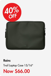 Rains Trail Laptop Case 15/16" Green