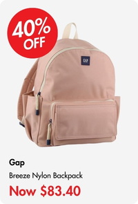 Gap Breeze Nylon Travel Backpack Blush